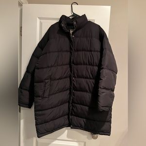 Black Puffer jacket - long